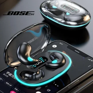 BOSEbye X55 Bluetooth Wireless Earbuds Ear Hooks Bluetooth Earphones Bass Noise Reduction Earbuds Mini in-ear Headsets