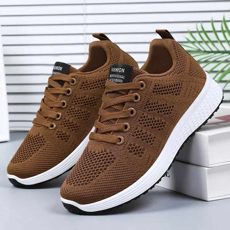 Women's Shoes 2025 Spring New Fashion Soft Walking Flats Non-slip Casual Sport Tennis Shoes Athletic Sneakers for Lady - Image 4