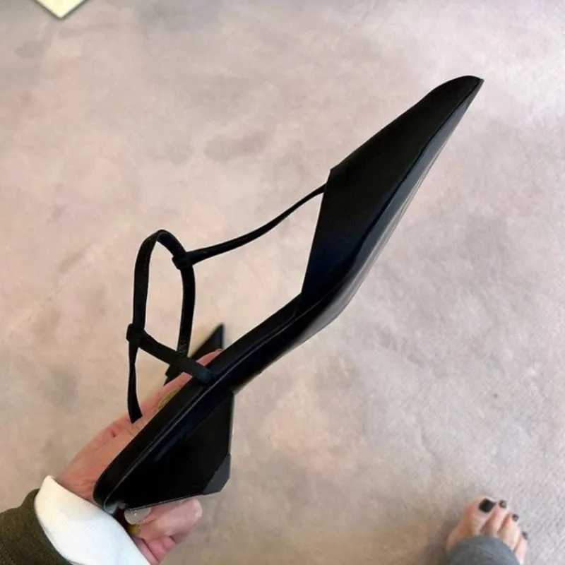 Brand Shoes for Women Sexy Pointed Toe Women's Sandals Comfortable Low Heel Trendy Sandal Simple Versatile Large Size Pumps - Image 2