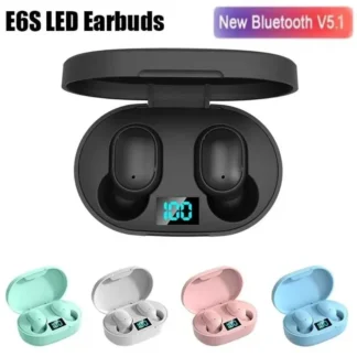 E6S Wireless Bluetooth Earphones Wireless Headphones TWS Headset Noise Cancelling Earbuds with Microphone Headphones for Xiaomi