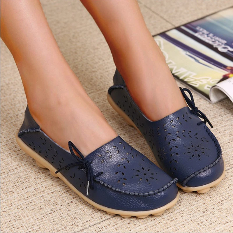 2025 Women Flat Shoes Fashion Women Casual Shoes Breathable Women's Loafers Shallow Comfort Mom Shoes Ladies Zapatillas Mujer - Image 9
