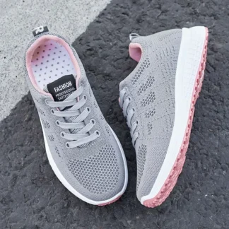 Women's Shoes 2025 Spring New Fashion Soft Walking Flats Non-slip Casual Sport Tennis Shoes Athletic Sneakers for Lady