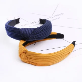 Women Fashion Hairband Suede Knotted Solid Color Headband for Women Fashion Bowknot Hairband Handmade Hair Hoop Hair Accessories