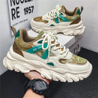 Fashion Men Sneakers Spring Breathable Comfort Mesh Running Shoes Outdoor Non Slip Wear-resistant Trendy Walking Casual Shoe