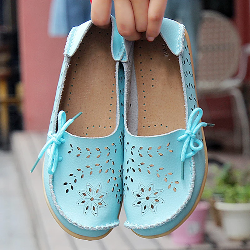 2025 Women Flat Shoes Fashion Women Casual Shoes Breathable Women's Loafers Shallow Comfort Mom Shoes Ladies Zapatillas Mujer - Image 3