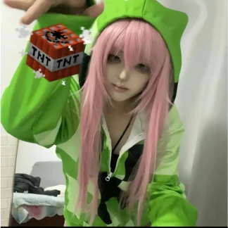 Game Cosplay Costume Green Coat Cute Clothes Women Outfits Daily Suits Holiday Clothing Halloween Coats Carnival Party Dress Up