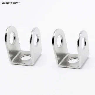 Stainless Steel Motorcycle Headlight Bracket Stand Pair Spot Fog LED Light Support Base Bobber Accessories