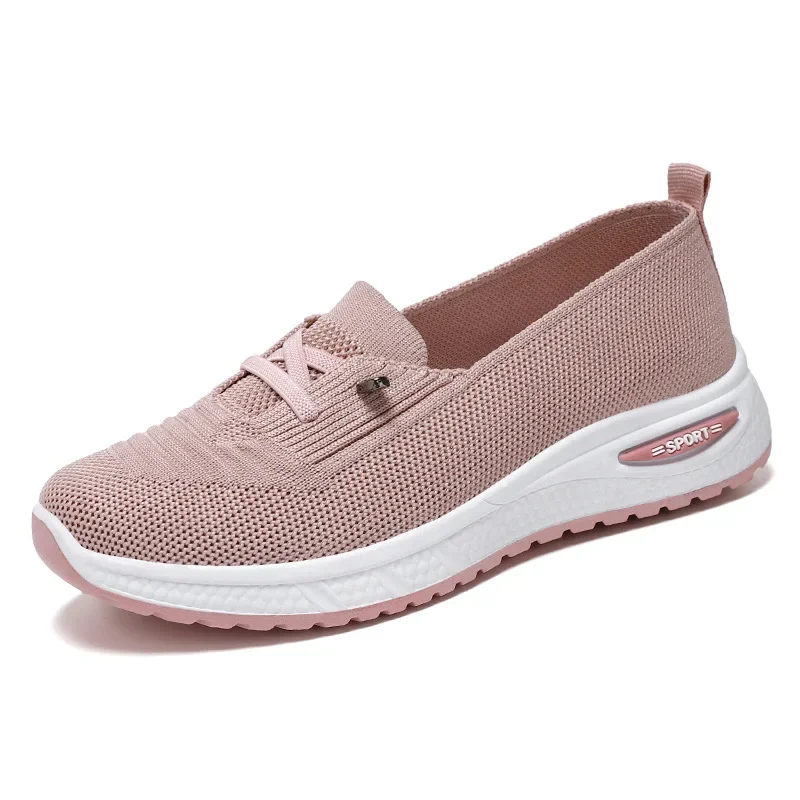 Women's Shoes 2025 Casual Sneakers Breathable Chunky Sole Pink Free Shipping - Image 6