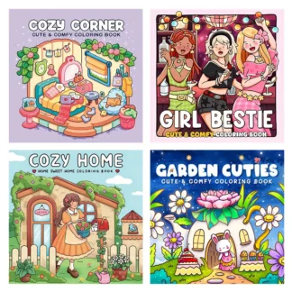 Garden Fun Coloring Book: Explore a beautiful garden. Enjoy charming drawings of adorable characters, the perfect way to relax.