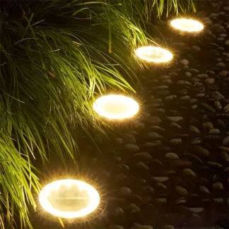 Outdoor Solar Buried Lamps Ground Plug LED Lights Suitable for Yard Driveway Lawn Decorative Garden Landscape Lights Waterproof